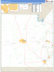 Medina County, TX Zip Code Wall Map