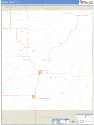 Motley County, TX Zip Code Wall Map