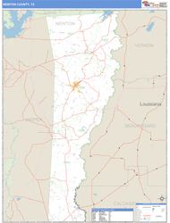 Newton County, TX Wall Map