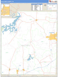 Palo Pinto County, TX Zip Code Wall Map