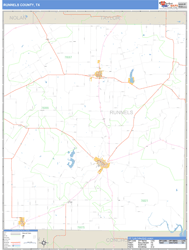 Runnels County, TX Zip Code Wall Map