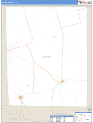 Upton County, TX Wall Map