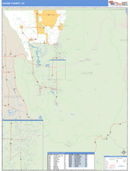 Cache County, UT Wall Map