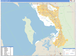 Davis County, UT Wall Map