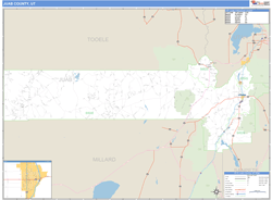 Juab County, UT Zip Code Wall Map