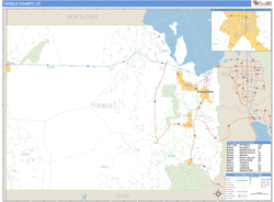 Tooele County, UT Zip Code Wall Map