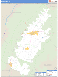 Page County, VA Wall Map