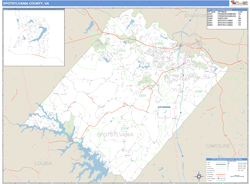 Spotsylvania County, VA Zip Code Wall Map