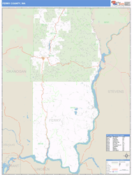 Ferry County, WA Zip Code Wall Map