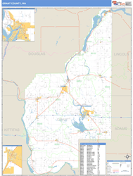 Grant County, WA Zip Code Wall Map