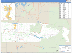 Lewis County, WA Zip Code Wall Map