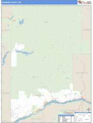 Skamania County, WA Zip Code Wall Map