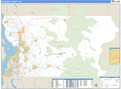 Snohomish County, WA Wall Map