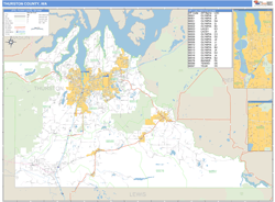 Thurston County, WA Wall Map