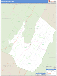 Pendleton County, WV Zip Code Wall Map
