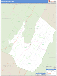 Pendleton County, WV Wall Map