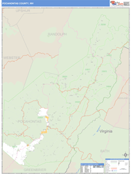 Pocahontas County, WV Wall Map