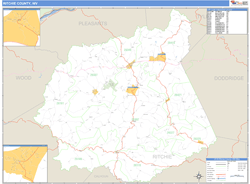 Ritchie County, WV Zip Code Wall Map