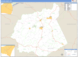 Ritchie County, WV Wall Map