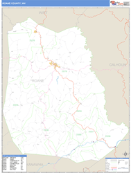 Roane County, WV Wall Map