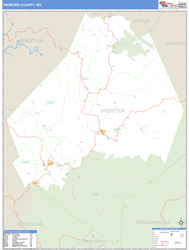 Webster County, WV Wall Map