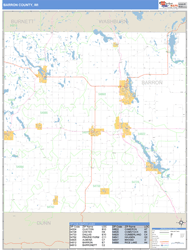 Barron County, WI Wall Map