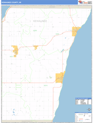 Kewaunee County, WI Wall Map