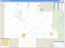 Langlade County, WI Zip Code Wall Map