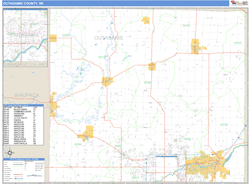 Outagamie County, WI Zip Code Wall Map