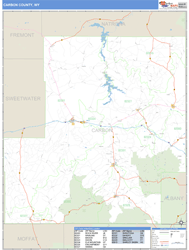 Carbon County, WY Wall Map