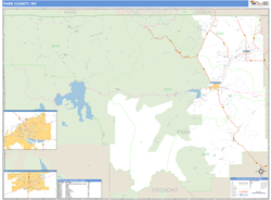 Park County, WY Wall Map