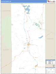 Platte County, WY Wall Map