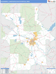 Alexandria Metro Area Wall Map