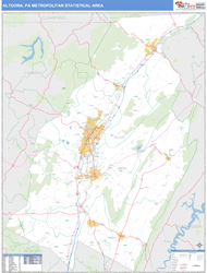 Altoona Metro Area Wall Map