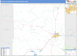 Casper Metro Area Wall Map