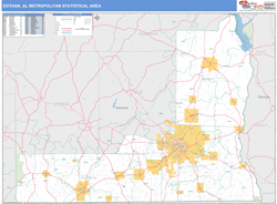 Dothan Metro Area Wall Map