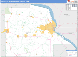 Dubuque Metro Area Wall Map