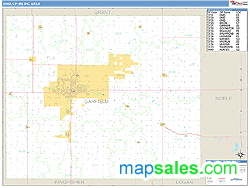 Enid Metro Area Wall Map