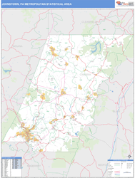 Johnstown Metro Area Wall Map