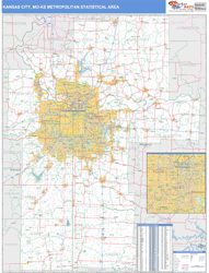 Kansas City Metro Area Wall Map