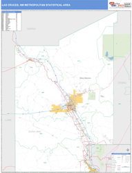 Las Cruces Metro Area Wall Map