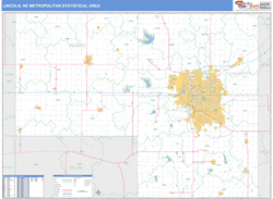 Lincoln Metro Area Wall Map