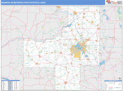 Madison Metro Area Wall Map