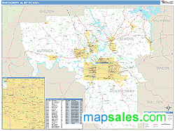 Montgomery Metro Area Wall Map