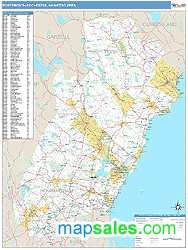 Portsmouth-Rochester Metro Area Wall Map