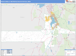 Provo-Orem Metro Area Wall Map