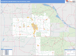 Rochester Metro Area Wall Map