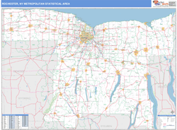 Rochester Metro Area Wall Map