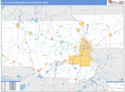 St. Cloud Metro Area Wall Map