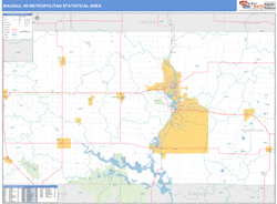 Wausau Metro Area Wall Map